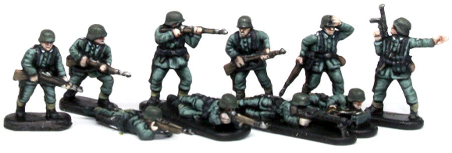 12mm WWII - German Infantry And Heavy Weapons