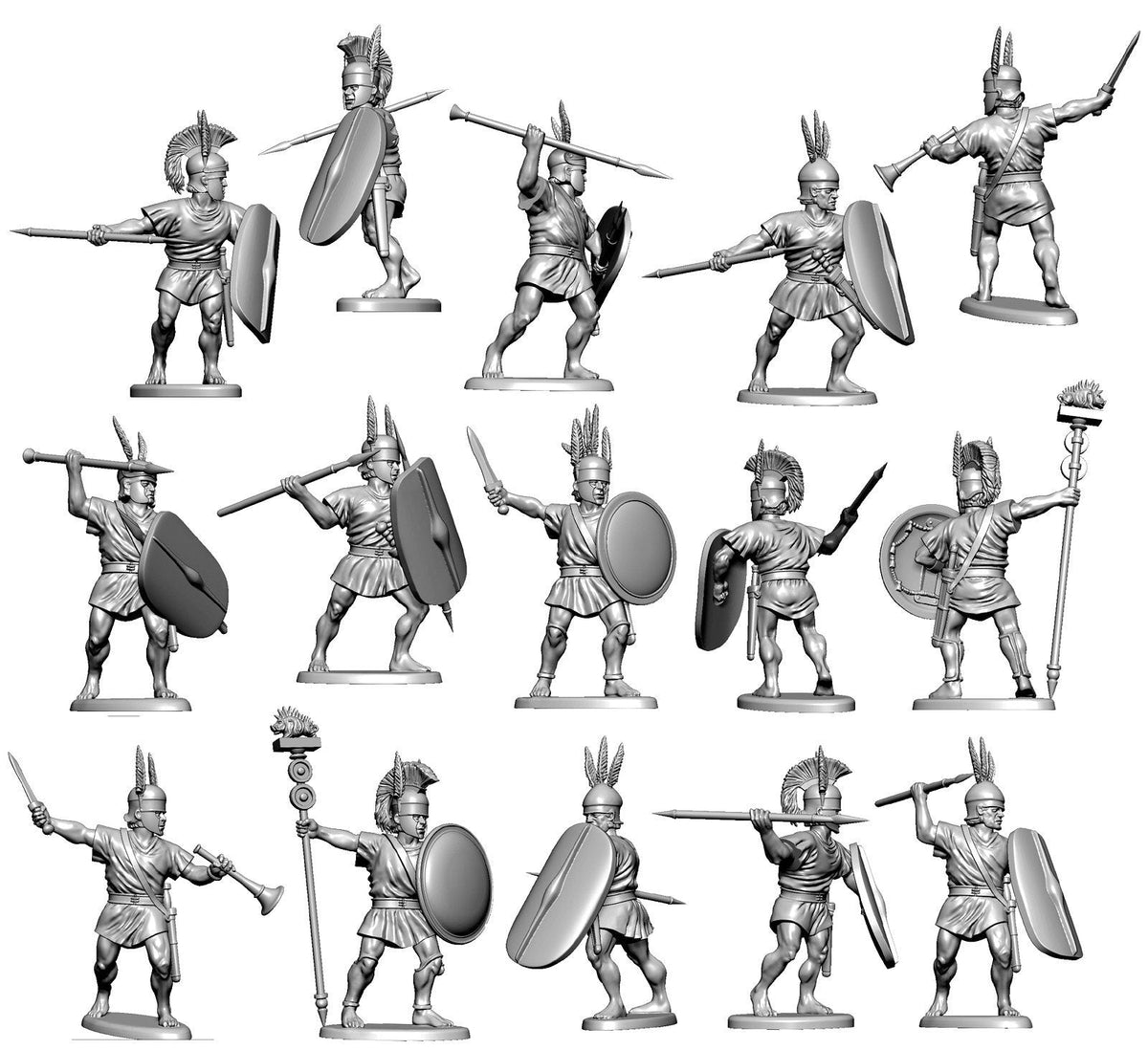 28mm Ancients - Ancient Unarmoured Samnites
