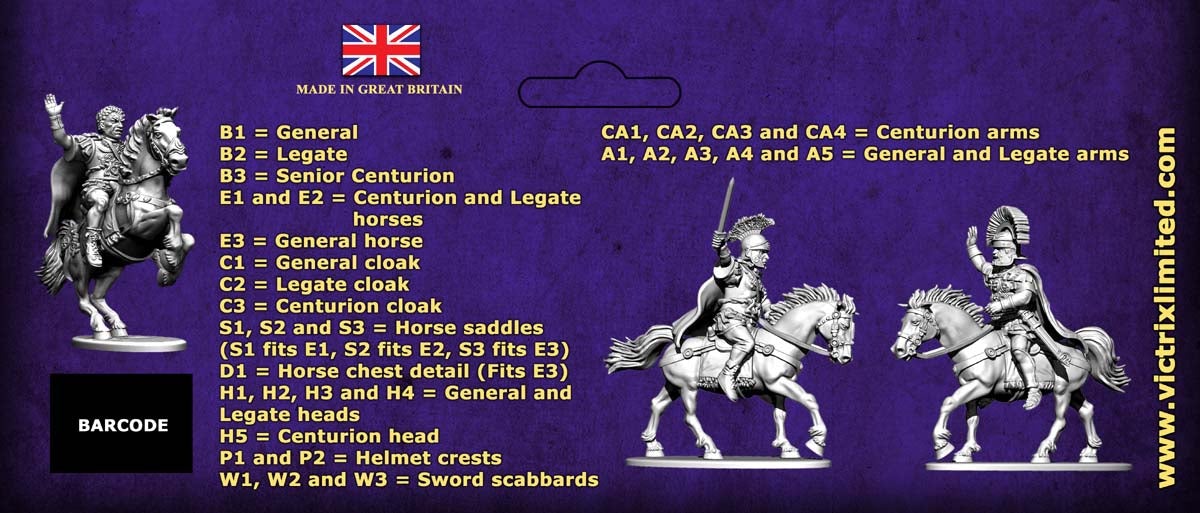 28mm Ancients - Early Imperial Roman Mounted Generals