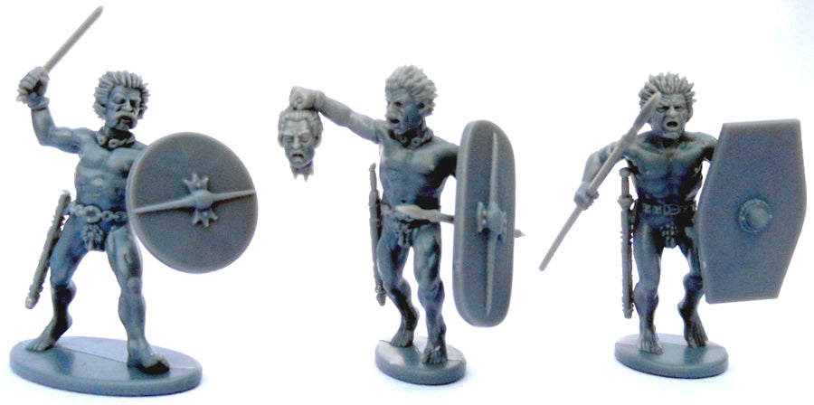 28mm Ancients - Gallic Naked Fanatics