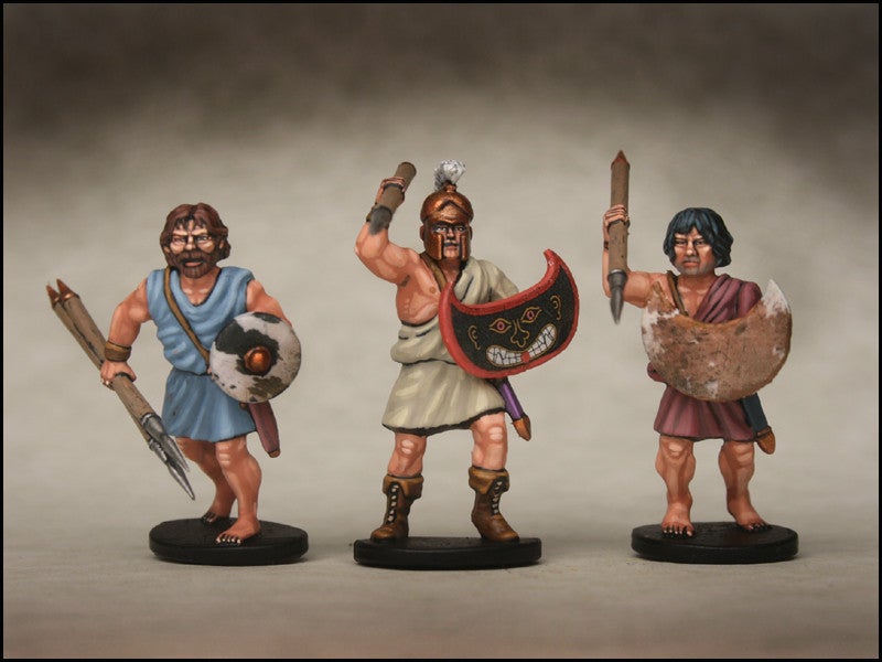 28mm Ancients - Greek Peltasts, Javelin Men And Slingers