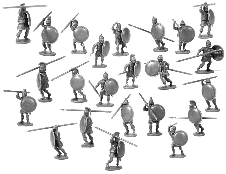 28mm Ancients - Greek Unarmoured Hoplites And Archers