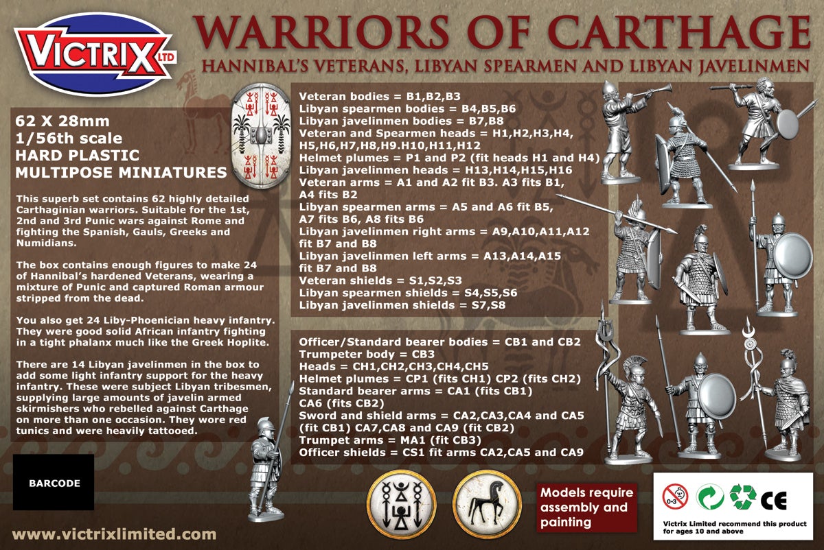 28mm Ancients - Warriors Of Carthage