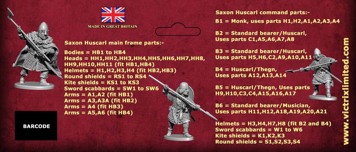 28mm Dark Ages - Huscarls (Late Saxons/Anglo Danes)