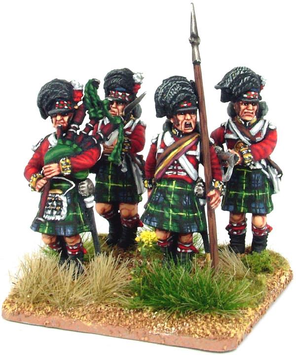28mm Napoleonics - British Napoleonic Highlander Centre Companies