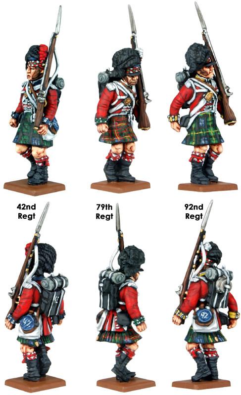 28mm Napoleonics - British Napoleonic Highlander Centre Companies