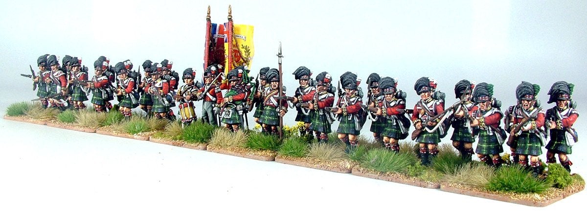 28mm Napoleonics - British Napoleonic Highlander Centre Companies