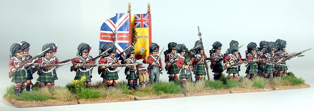 28mm Napoleonics - British Napoleonic Highlander Centre Companies