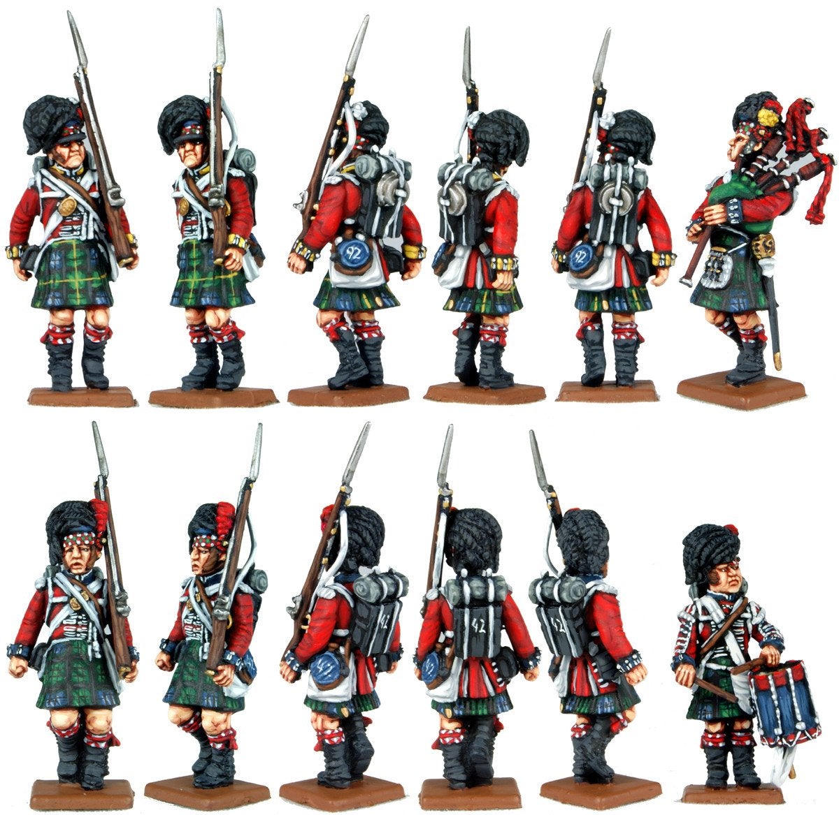 28mm Napoleonics - British Napoleonic Highlander Centre Companies