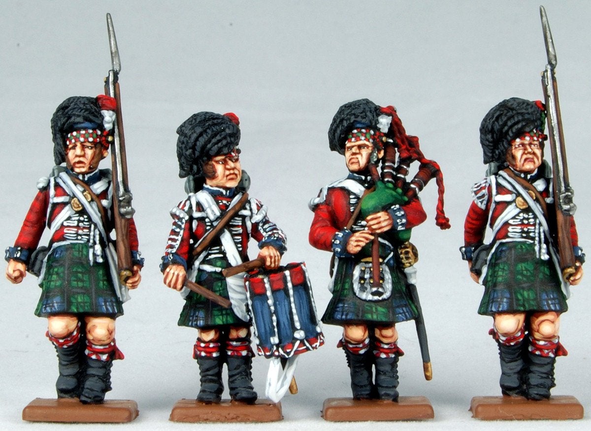 28mm Napoleonics - British Napoleonic Highlander Centre Companies