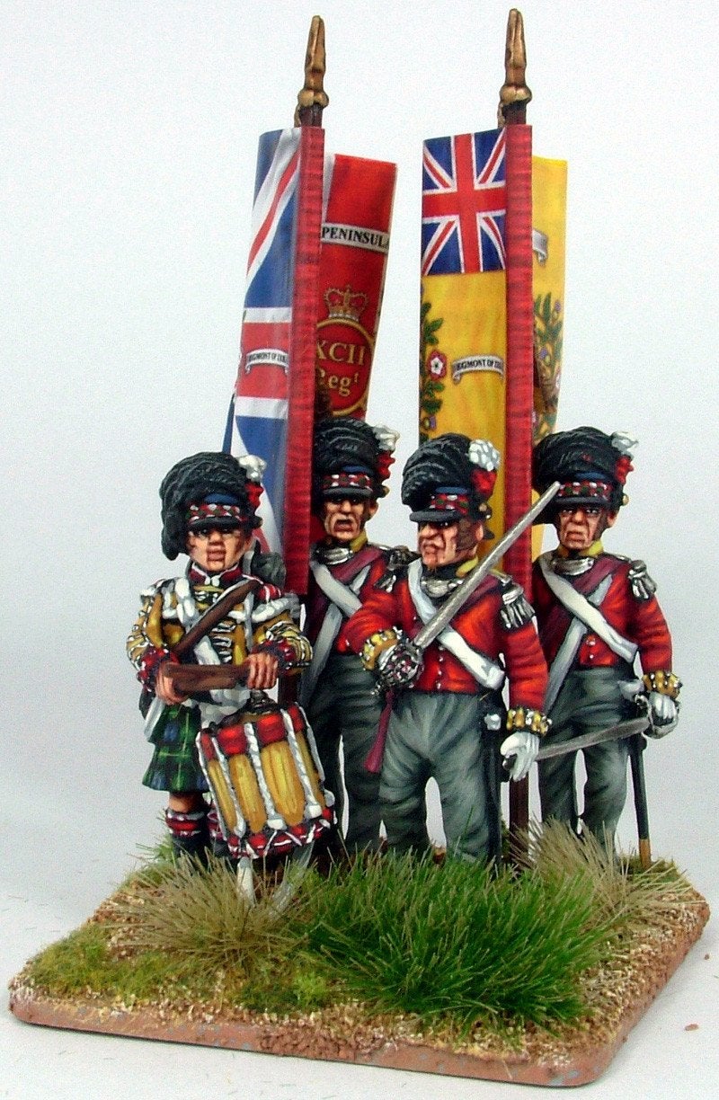 28mm Napoleonics - British Napoleonic Highlander Centre Companies