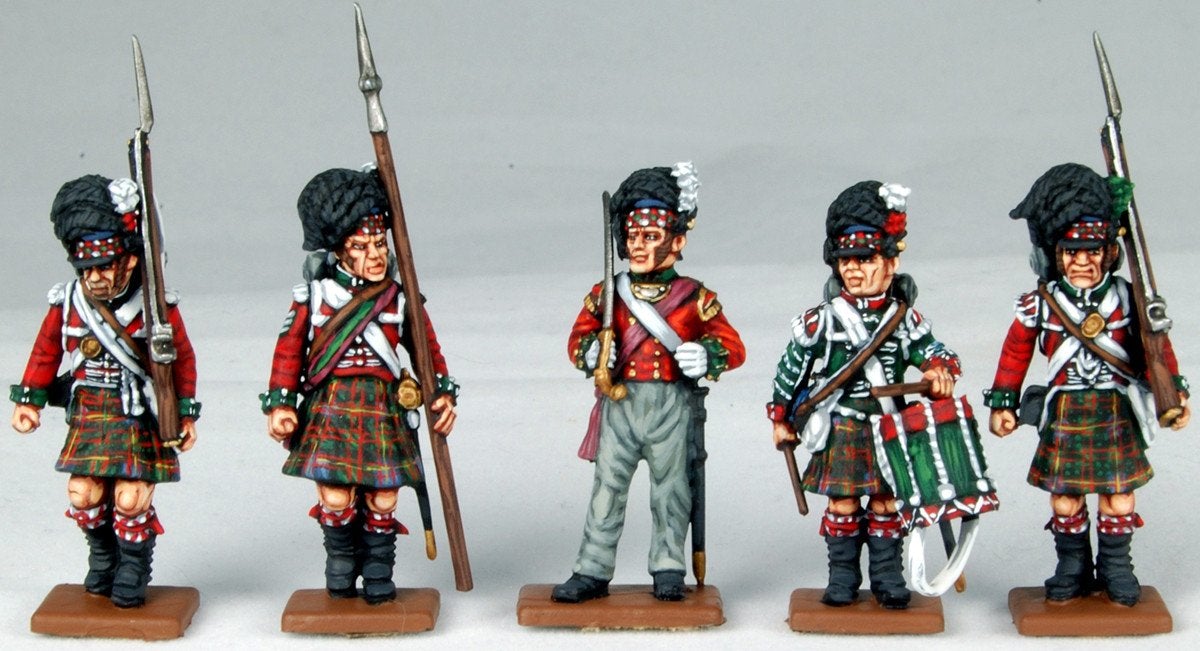 28mm Napoleonics - British Napoleonic Highlander Centre Companies