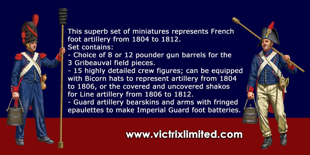 28mm Napoleonics - French Napoleonic Artillery 1804 To 1812