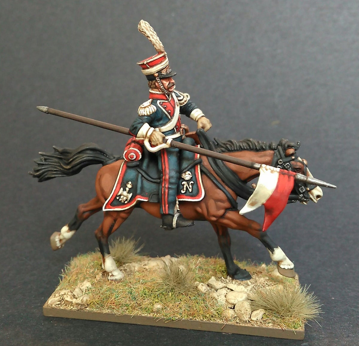 28mm Napoleonics - French Napoleonic Imperial Guard Lancers