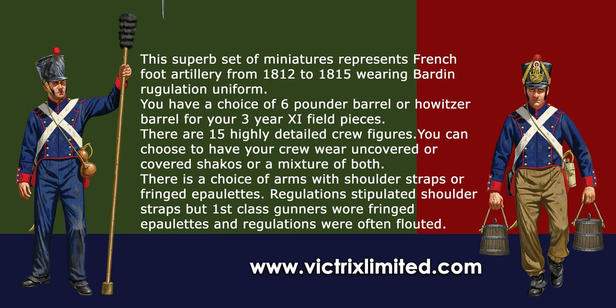 28mm Napoleonics - Napoleonic French Artillery 1812 To 1815
