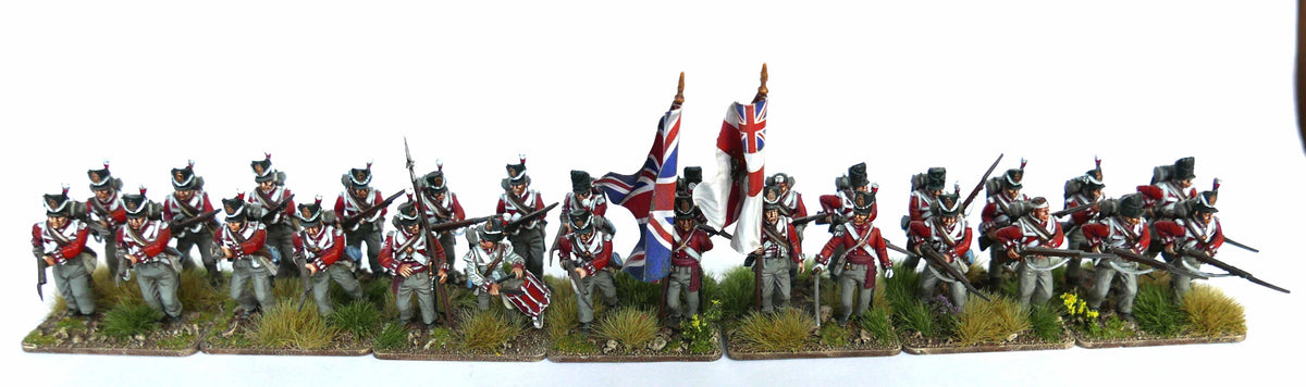 28mm Napoleonics - Waterloo British Infantry Centre Companies