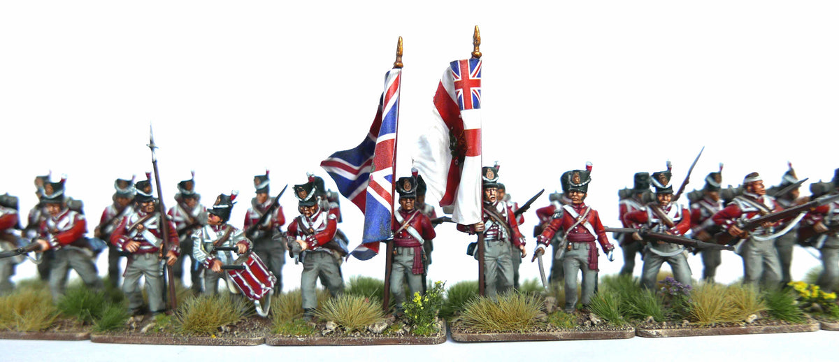 28mm Napoleonics - Waterloo British Infantry Centre Companies