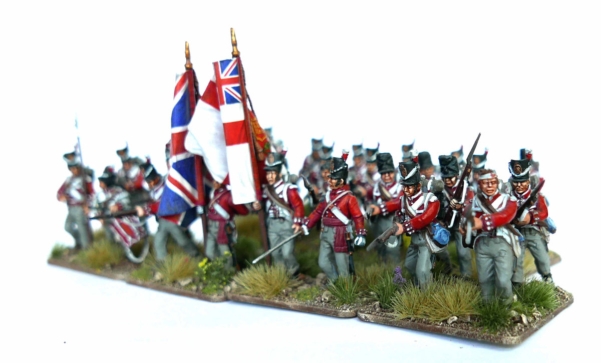28mm Napoleonics - Waterloo British Infantry Centre Companies