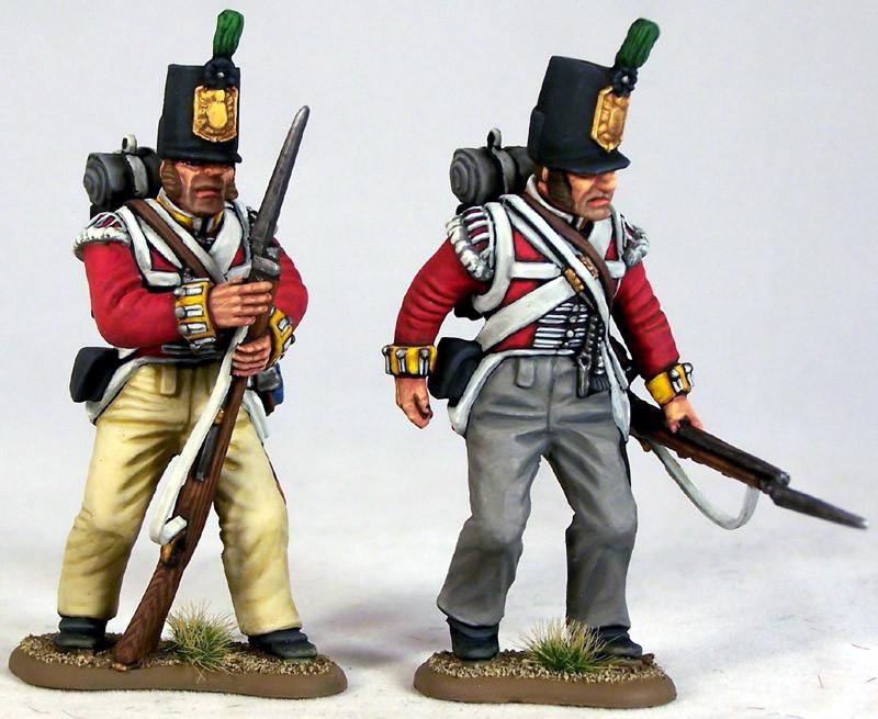54mm Figures - 54mm British Napoleonic Peninsular Infantry Flank Companies