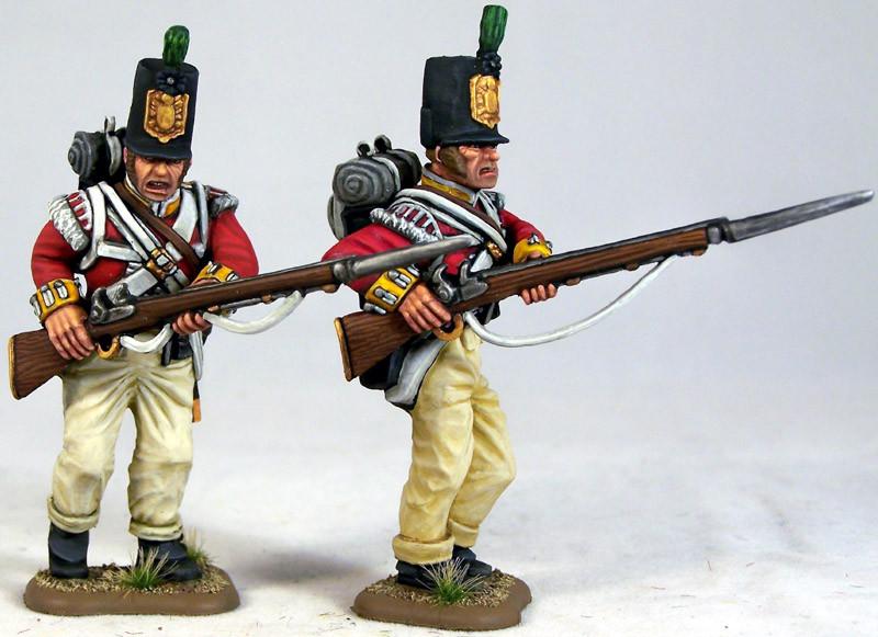 54mm Figures - 54mm British Napoleonic Peninsular Infantry Flank Companies