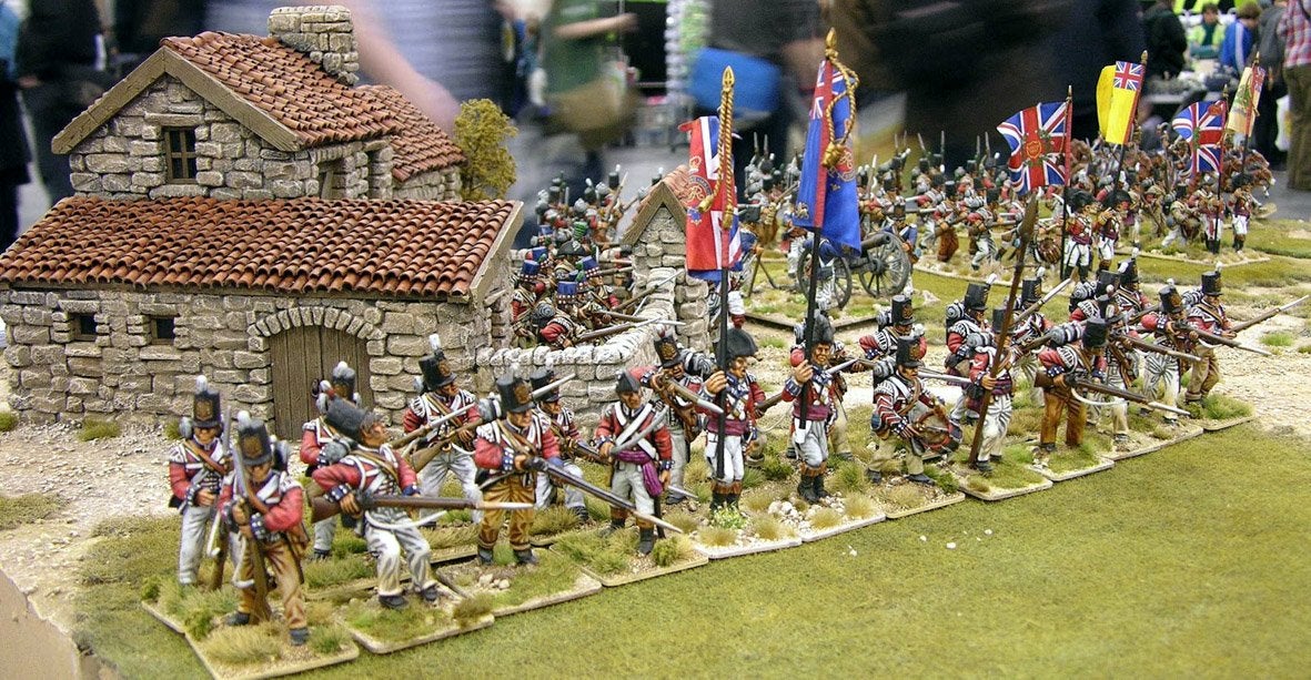 54mm Figures - 54mm British Napoleonic Peninsular Infantry Flank Companies