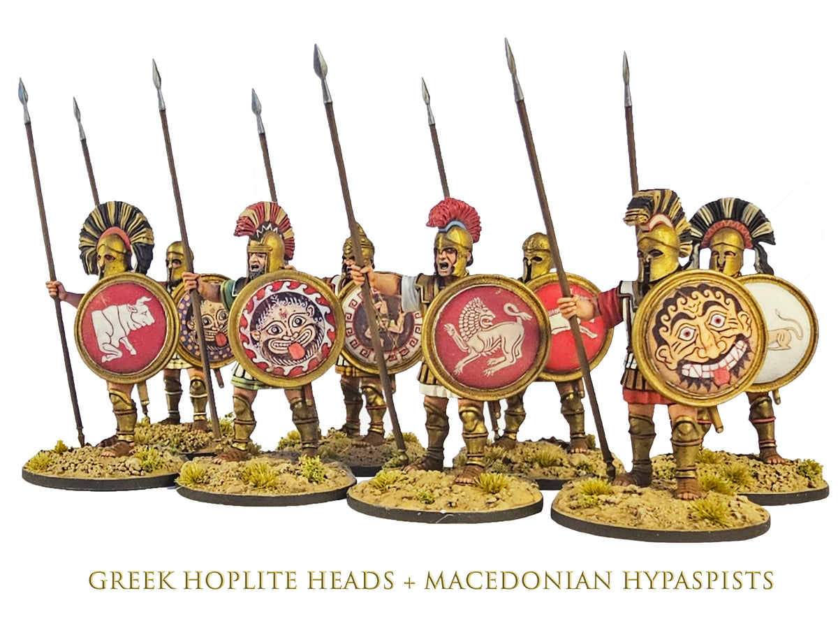 Greek Hoplite Heads x 32