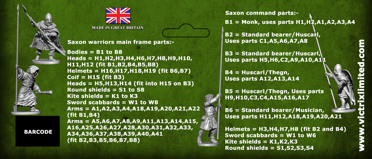 Late Saxons/Anglo Danes Skirmish Pack