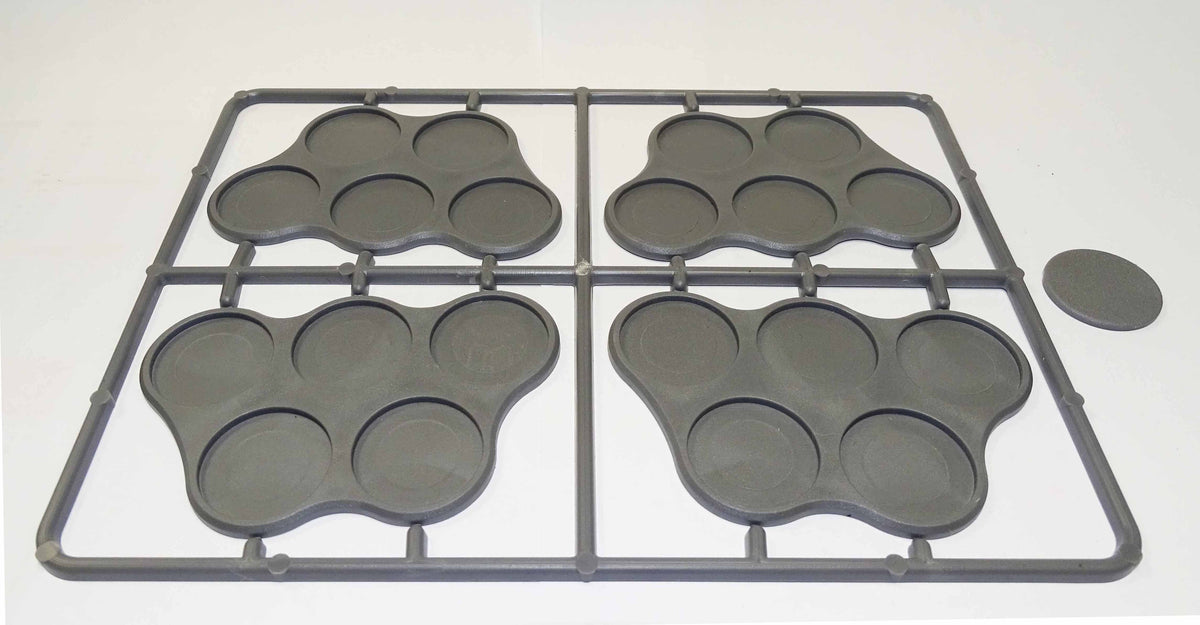 Plastic Bases Set 8. Skirmish movement trays for 25mm round bases.