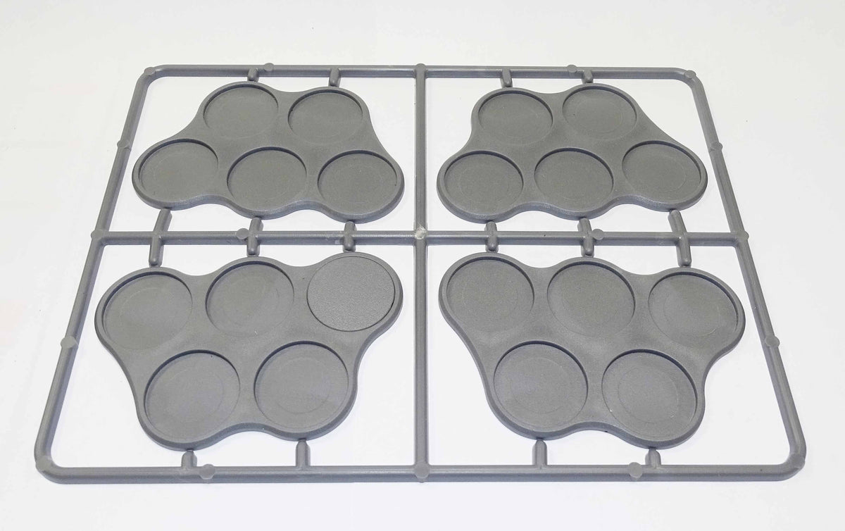 Basing Systems - Plastic Bases Set 8. Skirmish Movement Trays For 25mm Round Bases.