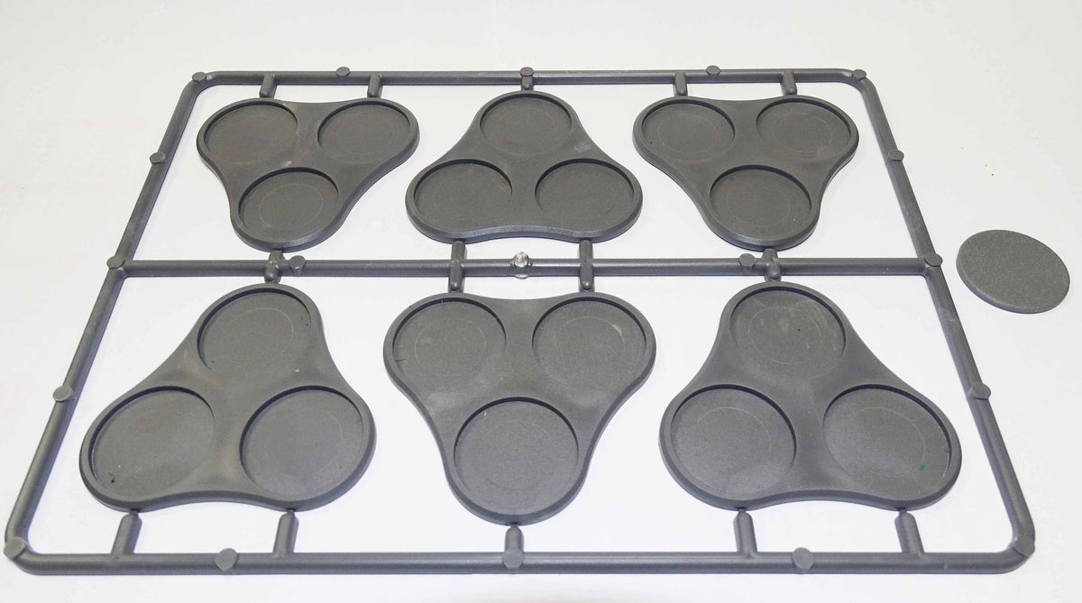 Plastic Bases Set 9. Skirmish movement trays for 25mm round bases.