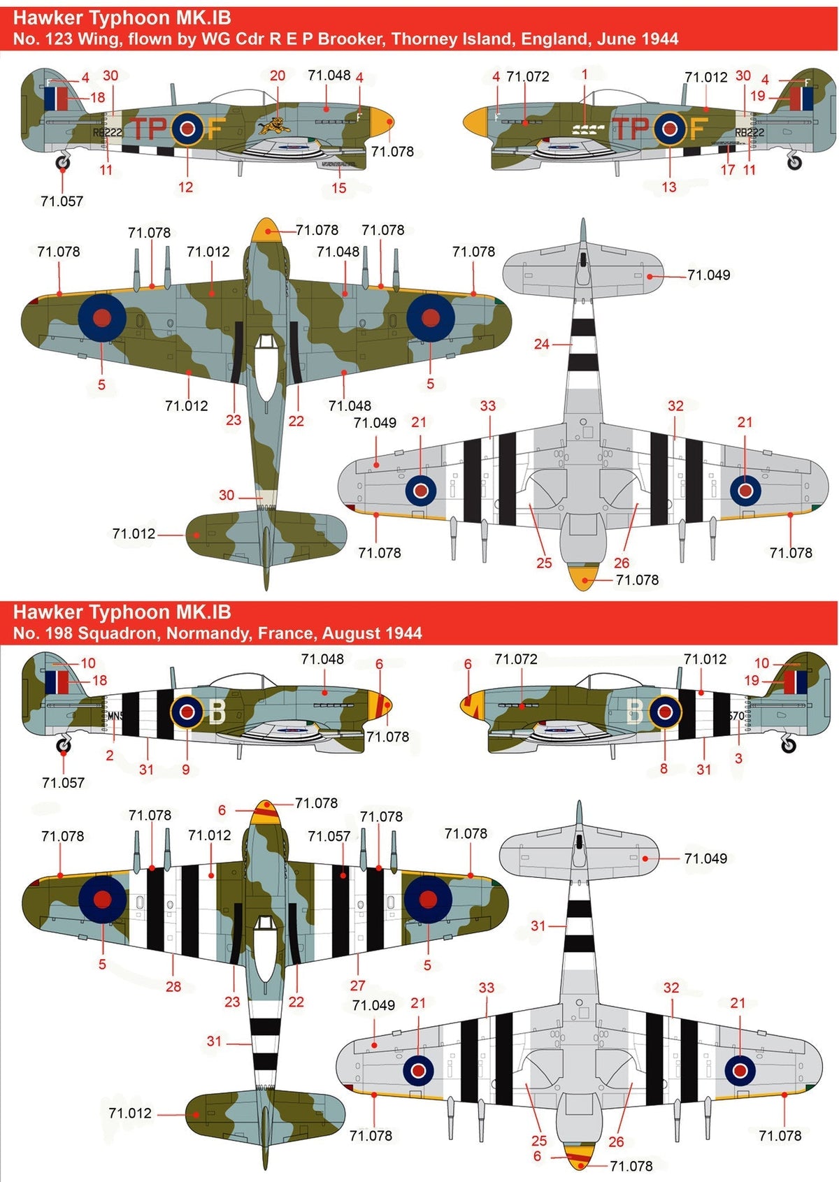 WWII - Hawker Typhoon 1b
